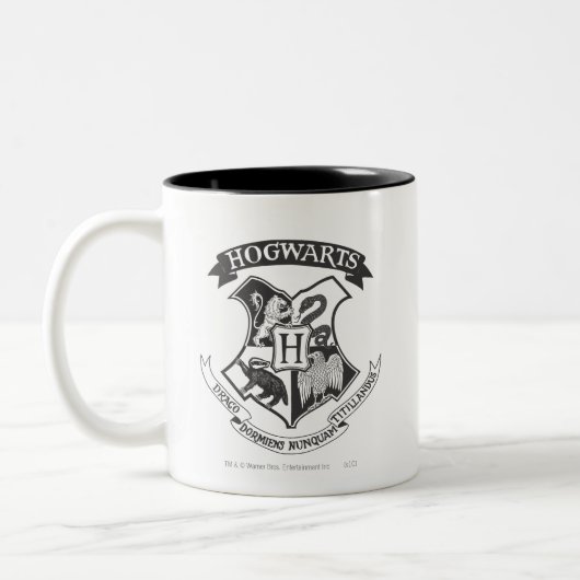 Harry Potter | Retro Hogwarts Crest Zweifarbige Tasse (Links)