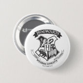 Harry Potter | Retro-Hogwarts-Wappen Button (Vorne & Hinten)