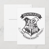 Harry Potter | Retro-Hogwarts-Wappen Postkarte (Vorne/Hinten)