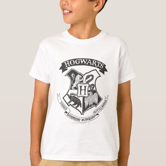 Harry Potter | Retro-Hogwarts-Wappen T-Shirt (Vorderseite)