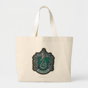 Harry Potter   Retro-mächtiges Slytherin-Wappen Jumbo Stoffbeutel