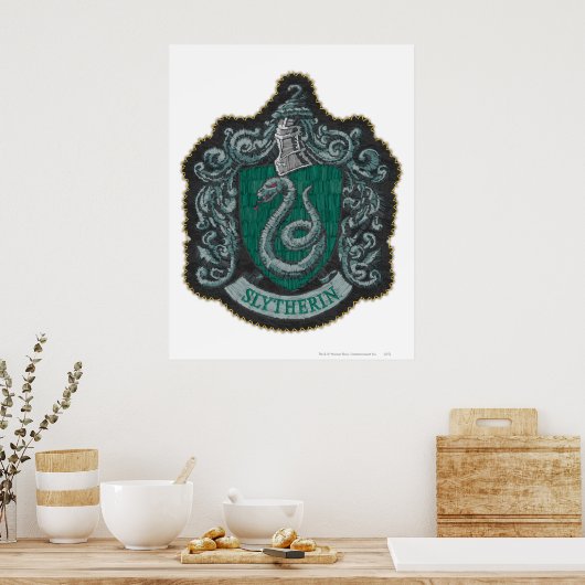 Harry Potter | Retro Mighty Slytherin Crest Poster (Küche)