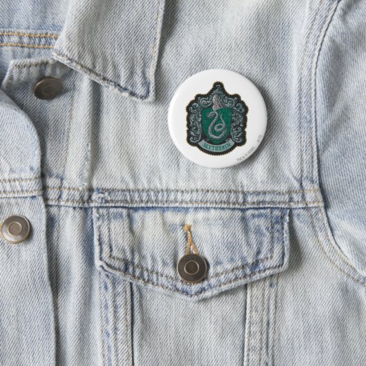 Harry Potter | Retro Mighty Slytherin Wappen Button (Beispiel)
