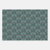 Harry Potter | Retro Mighty Slytherin Wappen Geschenkpapier Set (Vorderseite 2)