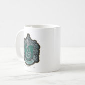 Harry Potter | Retro Mighty Slytherin Wappen Kaffeetasse (Vorderseite Links)