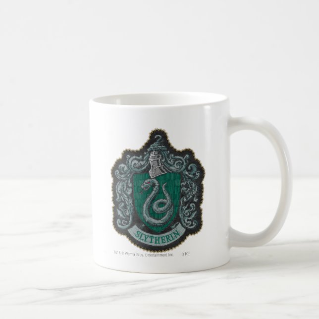 Harry Potter | Retro Mighty Slytherin Wappen Kaffeetasse (Rechts)