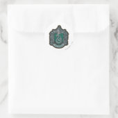 Harry Potter | Retro Mighty Slytherin Wappen Runder Aufkleber (Tasche)