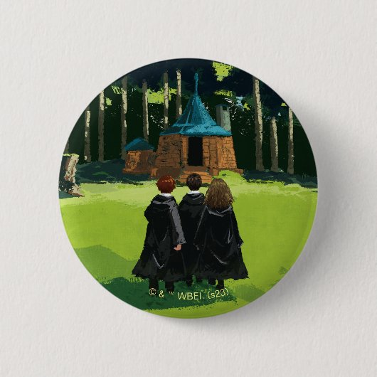 HARRY POTTER™, Ron & Hermione bei Hagrid's Hut Button (Vorderseite)