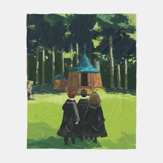HARRY POTTER™, Ron & Hermione bei Hagrid's Hut Fleecedecke (Vorderseite)
