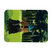HARRY POTTER™, Ron & Hermione bei Hagrid's Hut Magnet (Horizontal)