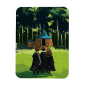 HARRY POTTER™, Ron & Hermione bei Hagrid's Hut Magnet (Vertikal)