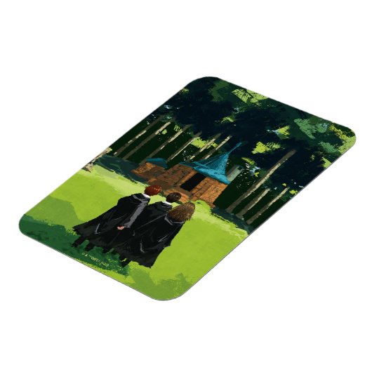 HARRY POTTER™, Ron & Hermione bei Hagrid's Hut Magnet (Linke Seite)