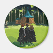 HARRY POTTER™, Ron & Hermione bei Hagrid's Hut Magnet (Vorne)