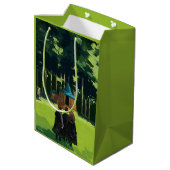 HARRY POTTER™, Ron & Hermione bei Hagrid's Hut Mittlere Geschenktüte (Rückseite Schrägansicht)