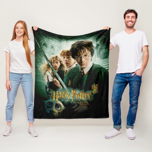 Harry Potter Ron Hermione Dobby Group Shot Fleecedecke (Beispiel)