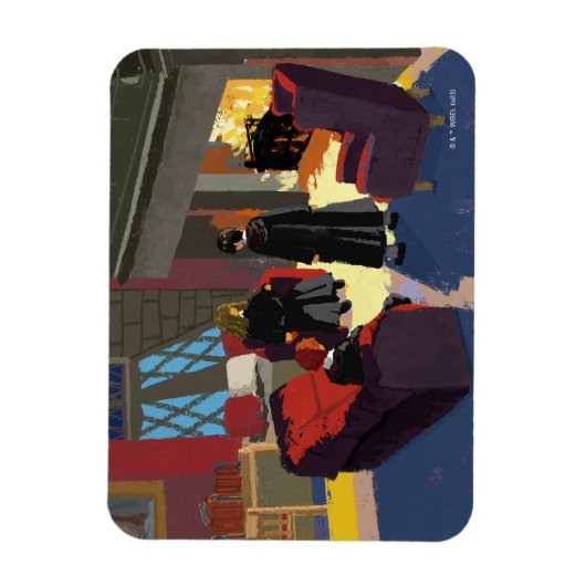 HARRY POTTER™, Ron & Hermione im gemeinsamen Raum Magnet (Vertikal)