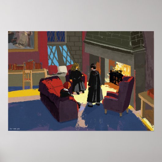 HARRY POTTER™, Ron & Hermione im gemeinsamen Raum Poster (Vorne)