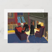 HARRY POTTER™, Ron & Hermione im gemeinsamen Raum Postkarte (Vorne/Hinten)