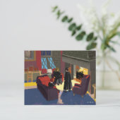 HARRY POTTER™, Ron & Hermione im gemeinsamen Raum Postkarte (Stehend Vorderseite)