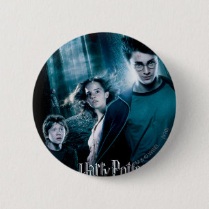 Harry Potter Ron Hermione im Wald Button
