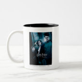 Harry Potter Ron Hermione im Wald Zweifarbige Tasse (Links)