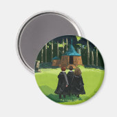HARRY POTTER™, Ron und Hermine bei Hagrids Hütte Magnet (Vorderseite/Rückseite)