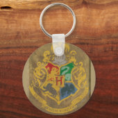 Harry Potter | Rustikale Hogwarts Crest Schlüsselanhänger (Vorderseite)