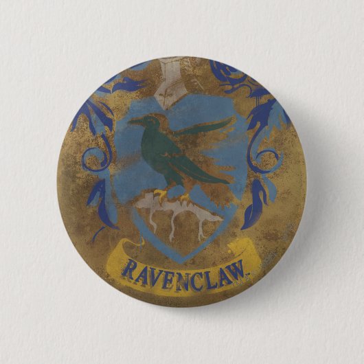 Harry Potter | Rustikale Ravenclaw-Malerei Button (Vorderseite)