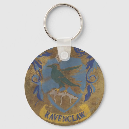 Harry Potter | Rustikale Ravenclaw-Malerei Schlüsselanhänger (Vorderseite)