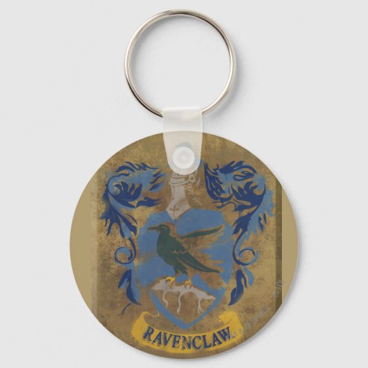 Harry Potter | Rustikale Ravenclaw-Malerei Schlüsselanhänger (Vorderseite)