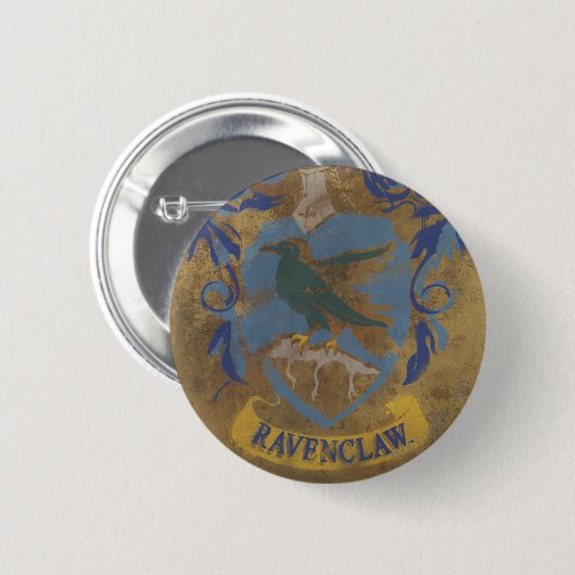 Harry Potter | Rustikales Ravenclaw-Gemälde Button (Vorne & Hinten)