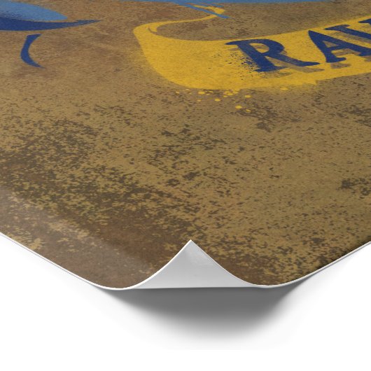 Harry Potter | Rustikales Ravenclaw-Gemälde Poster (Ecke)