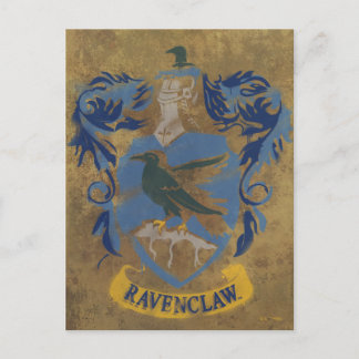 Harry Potter | Rustikales Ravenclaw-Gemälde Postkarte