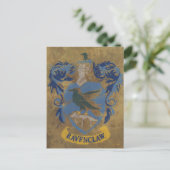Harry Potter | Rustikales Ravenclaw-Gemälde Postkarte (Stehend Vorderseite)