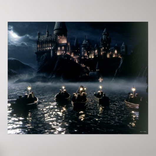 Harry Potter Schloss | Ankunft in Hogwarts Poster (Vorne)