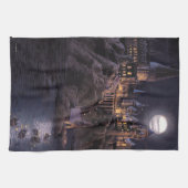 Harry-Potter-Schloss | Großer See von Hogwarts Geschirrtuch (Horizontal)