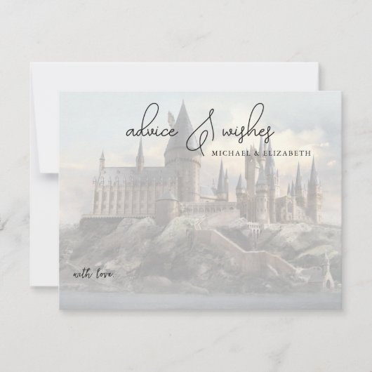 Harry Potter | Schloss Hochzeitsratschlag & Wünsch (Vorderseite)