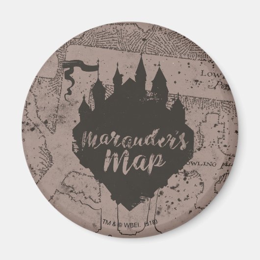 Harry Potter | Schloss HOGWARTS™ Marauder's Map Magnet (Vorne)