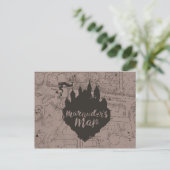 Harry Potter | Schloss HOGWARTS™ Marauder's Map Postkarte (Stehend Vorderseite)