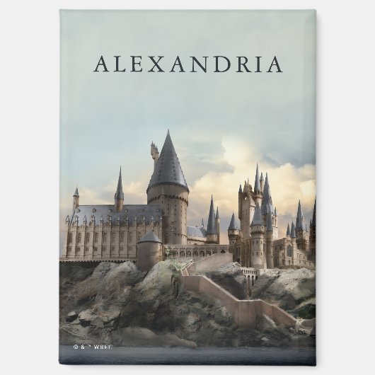Harry Potter | Schloss Hogwarts Tageslicht Magnet (Vorderseite)