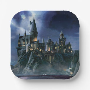 Harry Potter Schloss Mondbeschienenes Hogwarts Pappteller