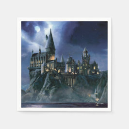 Harry-Potter-Schloss | Mondbeschienenes Hogwarts Serviette