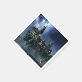Harry-Potter-Schloss | Mondbeschienenes Hogwarts Serviette (Ecke)