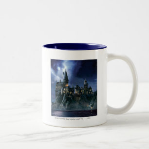 Harry Potter Schloss   Mondbeschienenes Hogwarts Zweifarbige Tasse