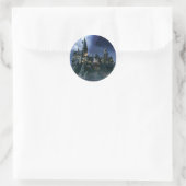 Harry Potter-Schloss | Moonlit Hogwarts Runder Aufkleber (Tasche)