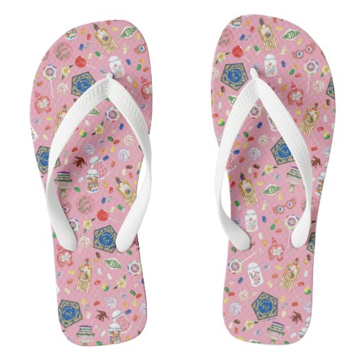 HARRY POTTER™ | Schokoladenfrosch und -muster Badesandalen (Fußbett)