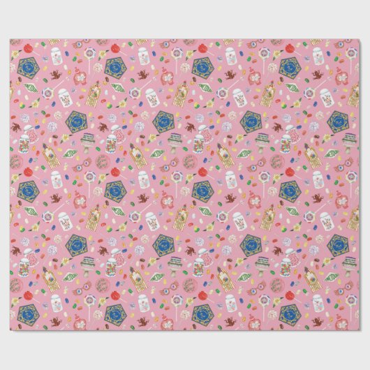 HARRY POTTER™ | Schokoladenfrosch und -muster Geschenkpapier (Flach)