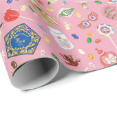 HARRY POTTER™ | Schokoladenfrosch und -muster Geschenkpapier (Rolleneckpunkt)