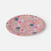 HARRY POTTER™ | Schokoladenfrosch und -muster Pappteller (Schrägansicht)