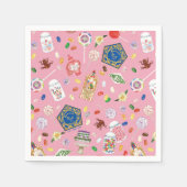 HARRY POTTER™ | Schokoladenfrosch und -muster Serviette (Vorderseite)